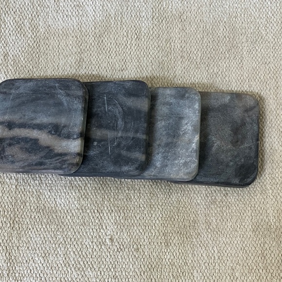 Marble / stone Coasters - set of four - quality / heavy - Picture 10 of 12